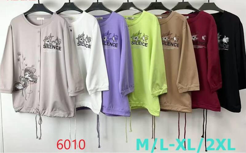 Bluzki damskie Roz M/L-XL-2XL, Mix Kolor Paczka 12 szt